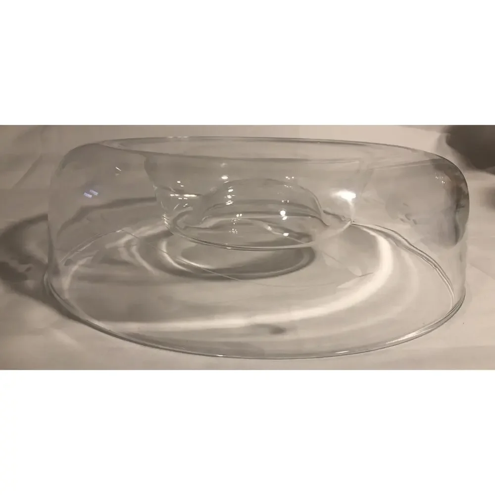 Princess House Heritage Crystal Glass Chip and Dip Large Bowl Dish 11 1/4”no Box